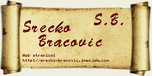 Srećko Bracović vizit kartica